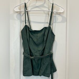 Abercrombie and Fitch Green Women's Top with Belt